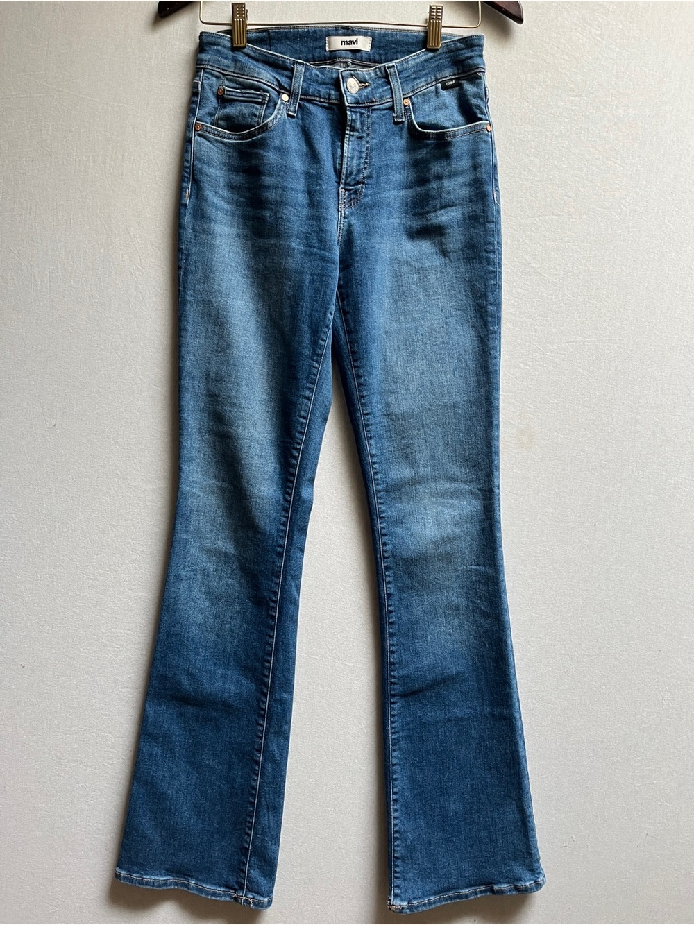 Mavi Molly Mid Rise Classic Bootcut Jeans Stretch Denim Comfort Pants Sz 27